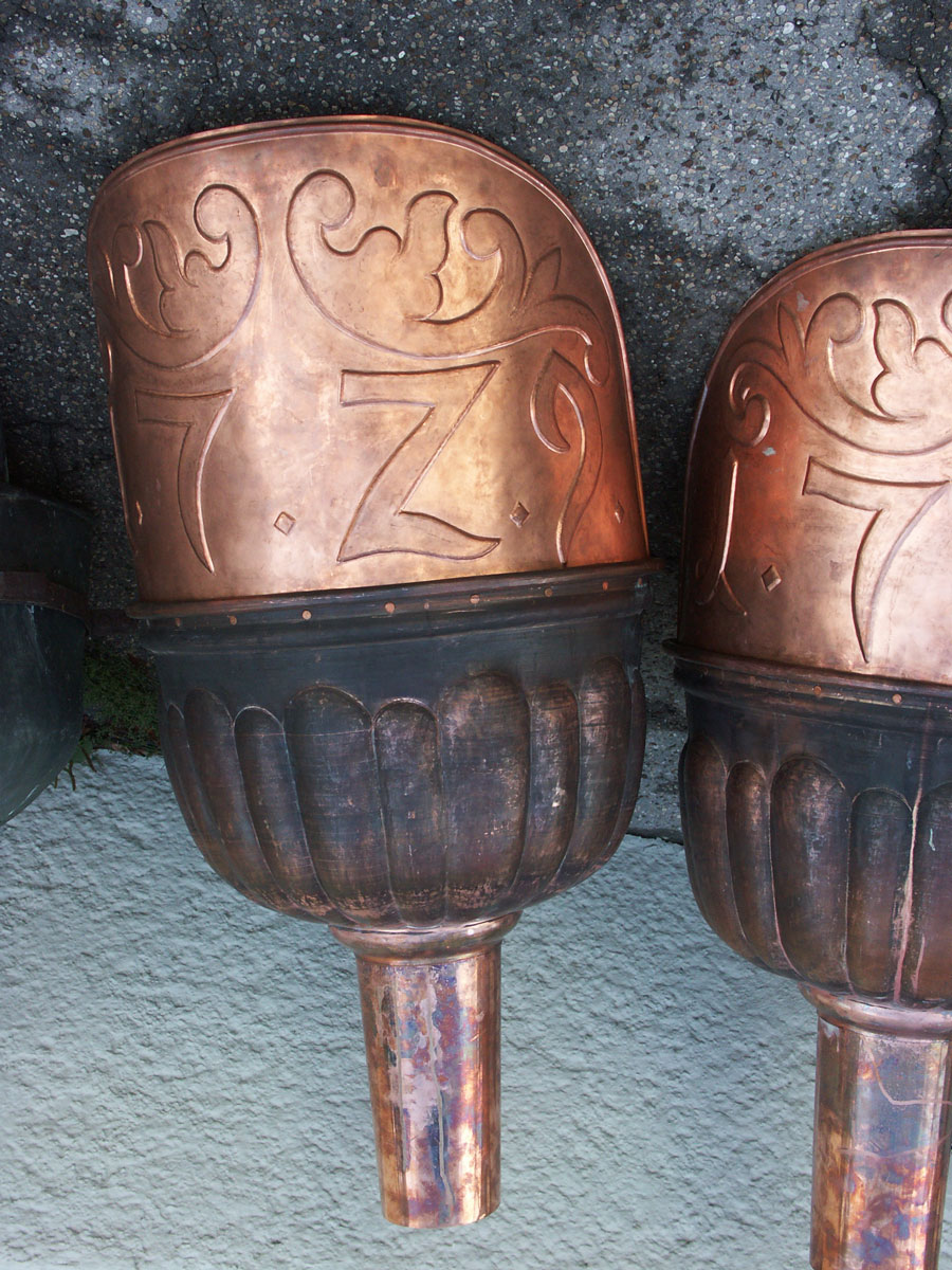 Rinnenkessel Klosterneuburg, treiben, nach alter Vorlage anfertigen